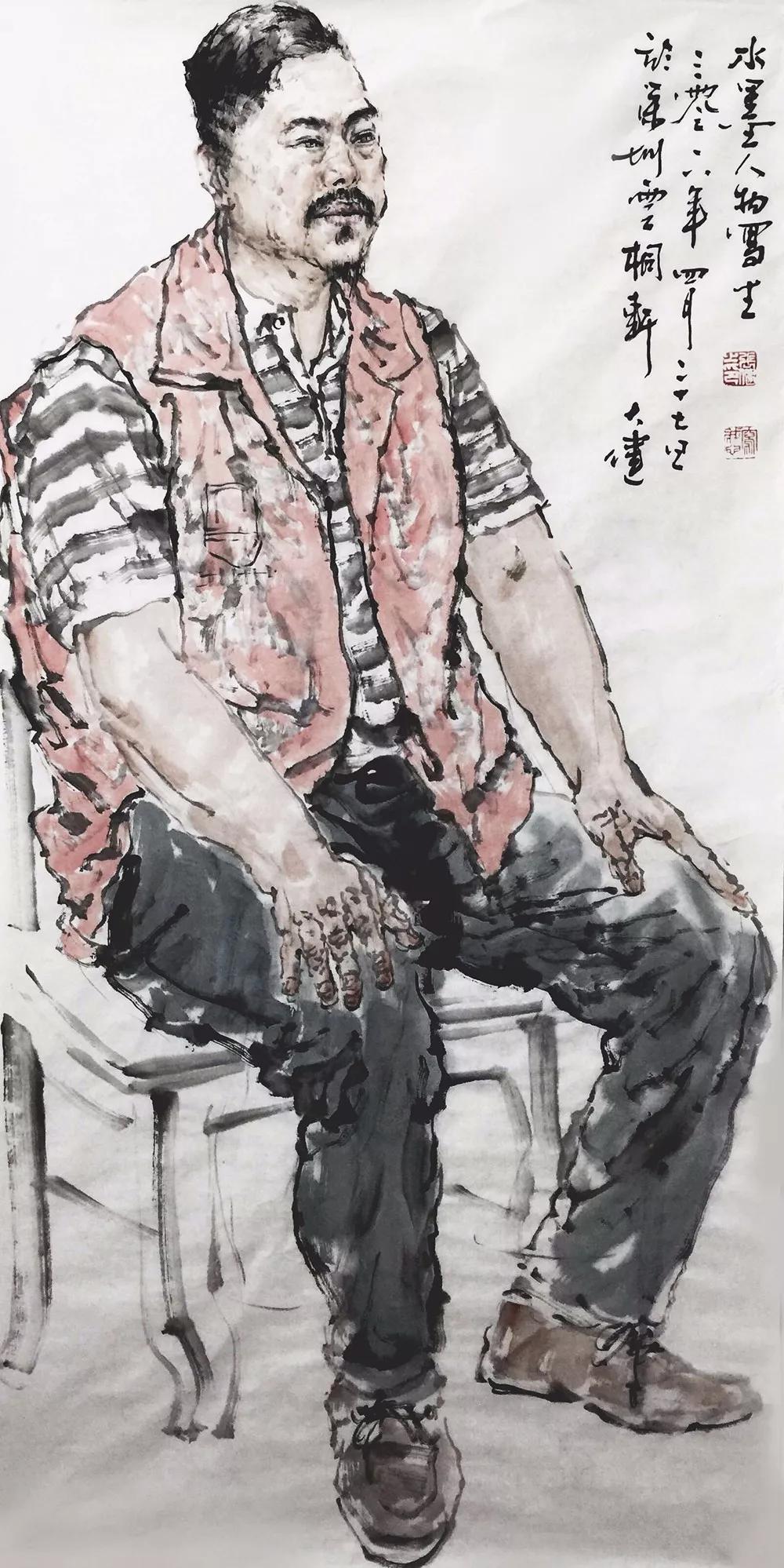 【画廊推荐】画家张健:没有笔墨就没有中国画的味道_人物画