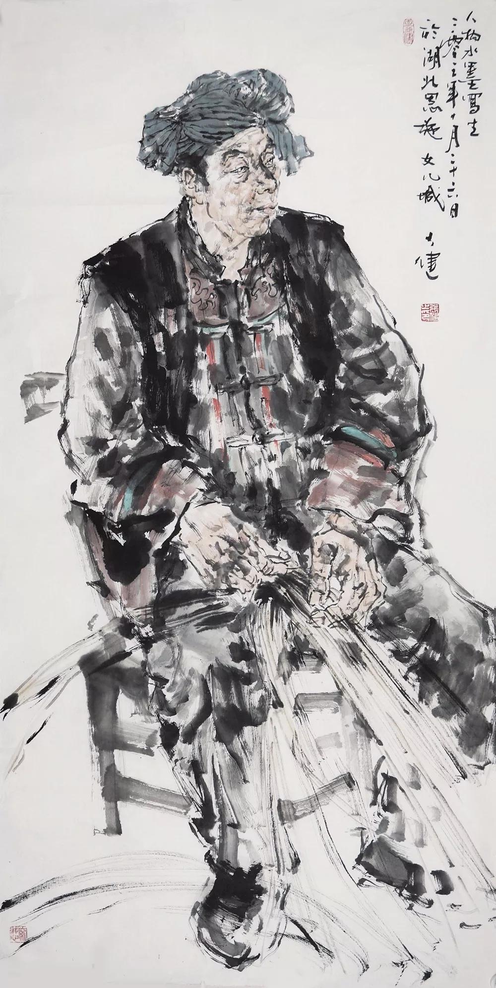 【画廊推荐】画家张健:没有笔墨就没有中国画的味道_人物画