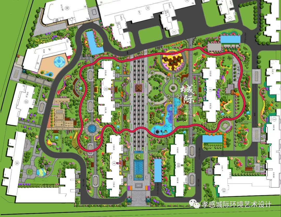 红裙飞舞区园路小径树阵广场草坪区acontact us联系我们【设计热线】
