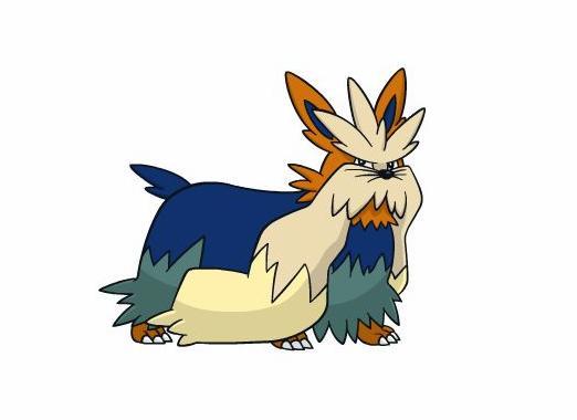 精灵宝可梦图鉴508长长的体毛非常温暖的精灵长毛狗