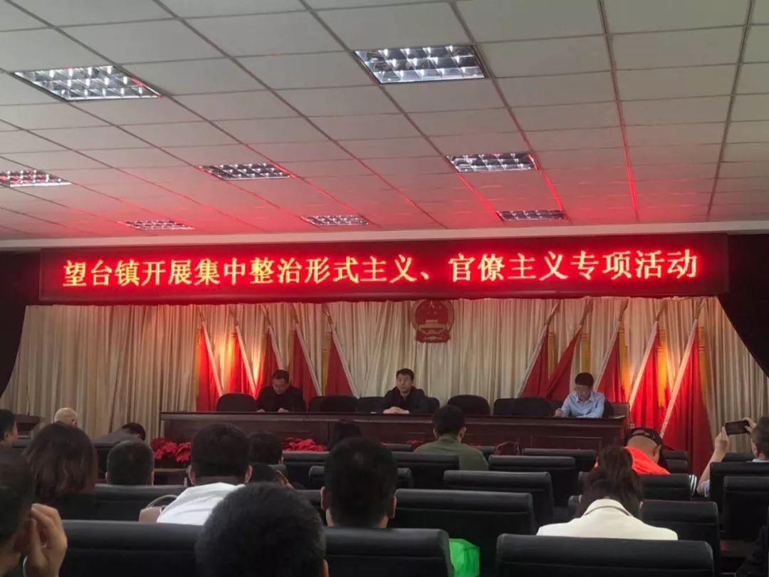 望台镇开展集中整治形式主义官僚主义专项活动