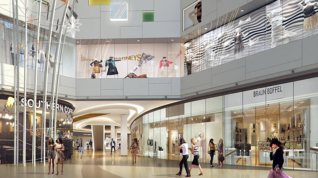 青岛卓越大融城商业空间设计创新:加入丰富色彩