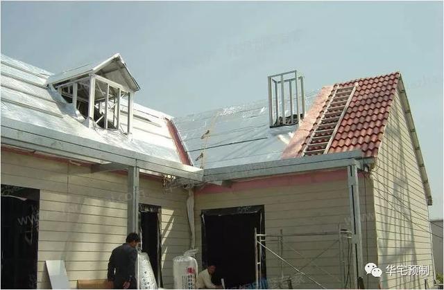 轻钢别墅国内项目房屋案例建造施工过程