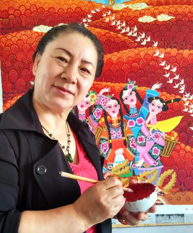 名家推介桦甸农民画画家康梅花