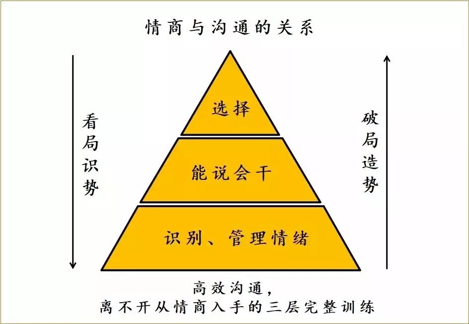 "高情商金字塔"模型"高情商金字塔"模型,从"管理情绪","能说会干","