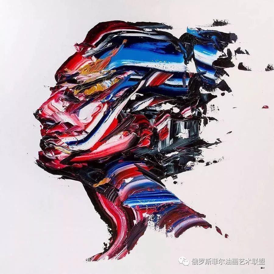 伊朗德黑兰艺术家沙尔曼科索罗极具张力的大型刀画作品欣赏