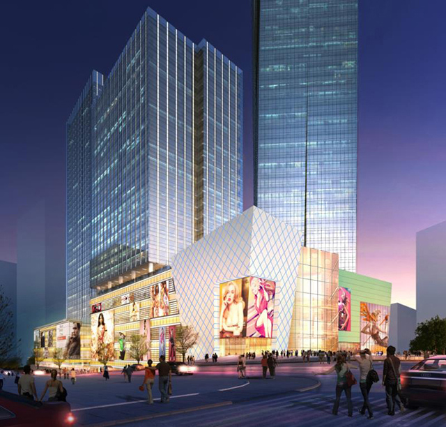 青岛卓越大融城商业空间设计创新:加入丰富色彩