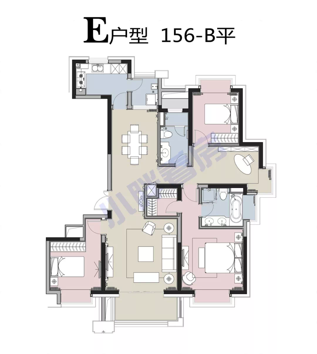 普陀長風瑞仕璟庭建築面積約82196平全套戶型圖