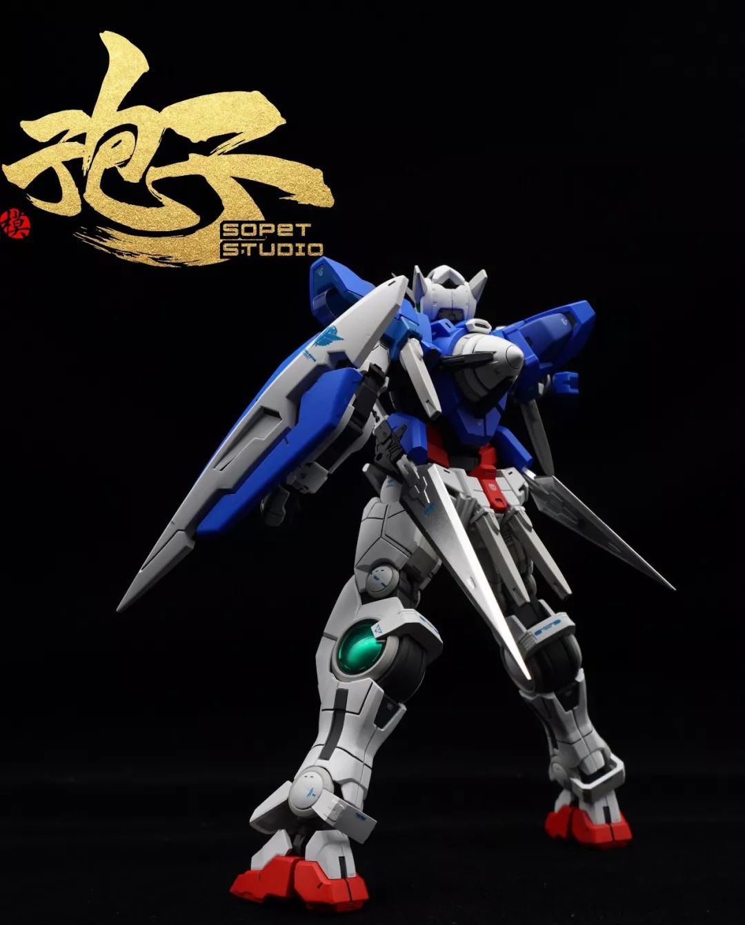 rg能天使小改涂装就是这清新的感觉