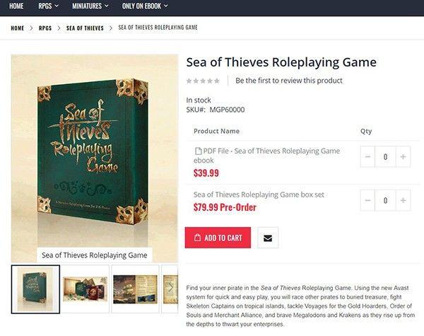 《盗贼之海》将推出官方授权桌游 附赠游戏物品
