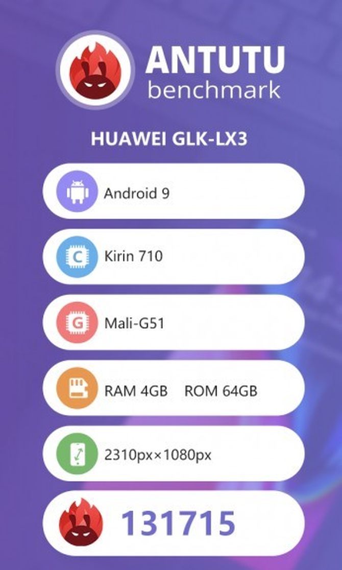 华为麒麟710新机亮相后置3摄3900mah40w快充颜值美丽