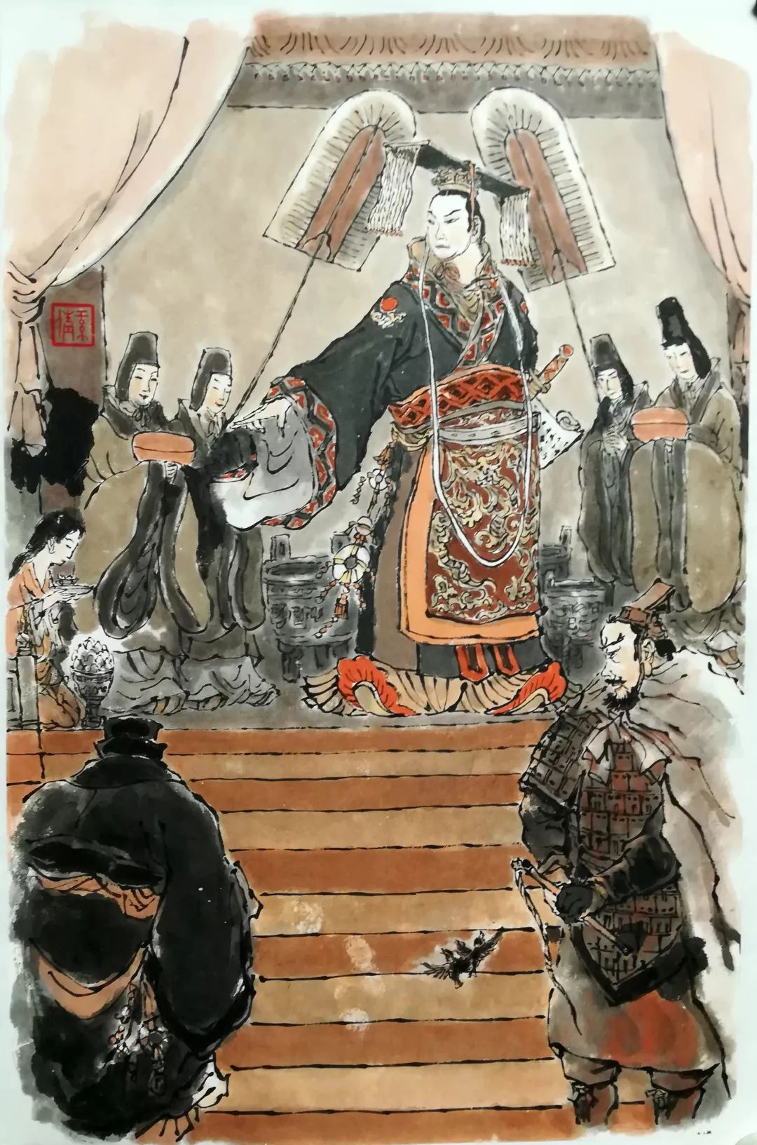 戴红倩为孙皓晖大秦帝国作插图欣赏二