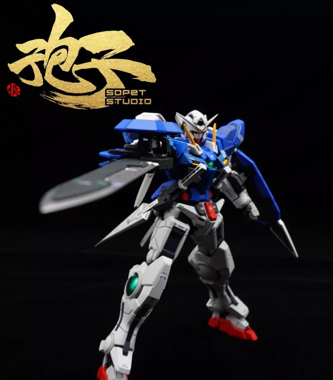 rg能天使小改涂装就是这清新的感觉