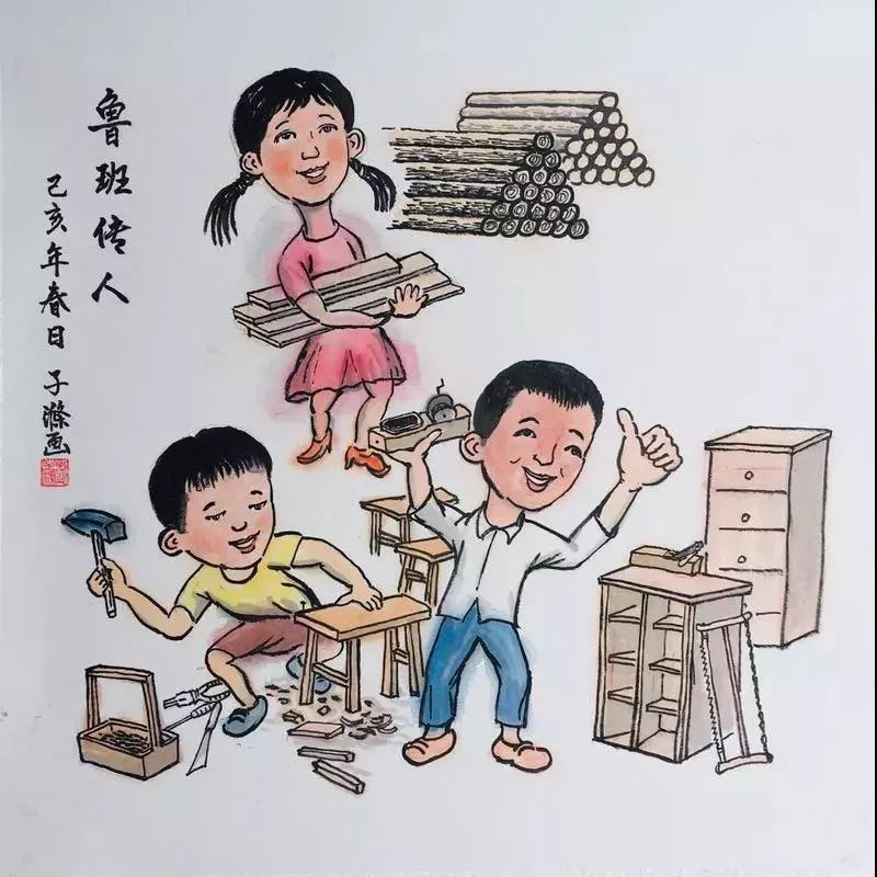 南康家具小镇绘画图片