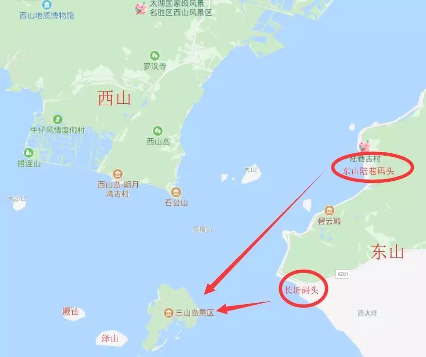 苏州三山岛地图图片