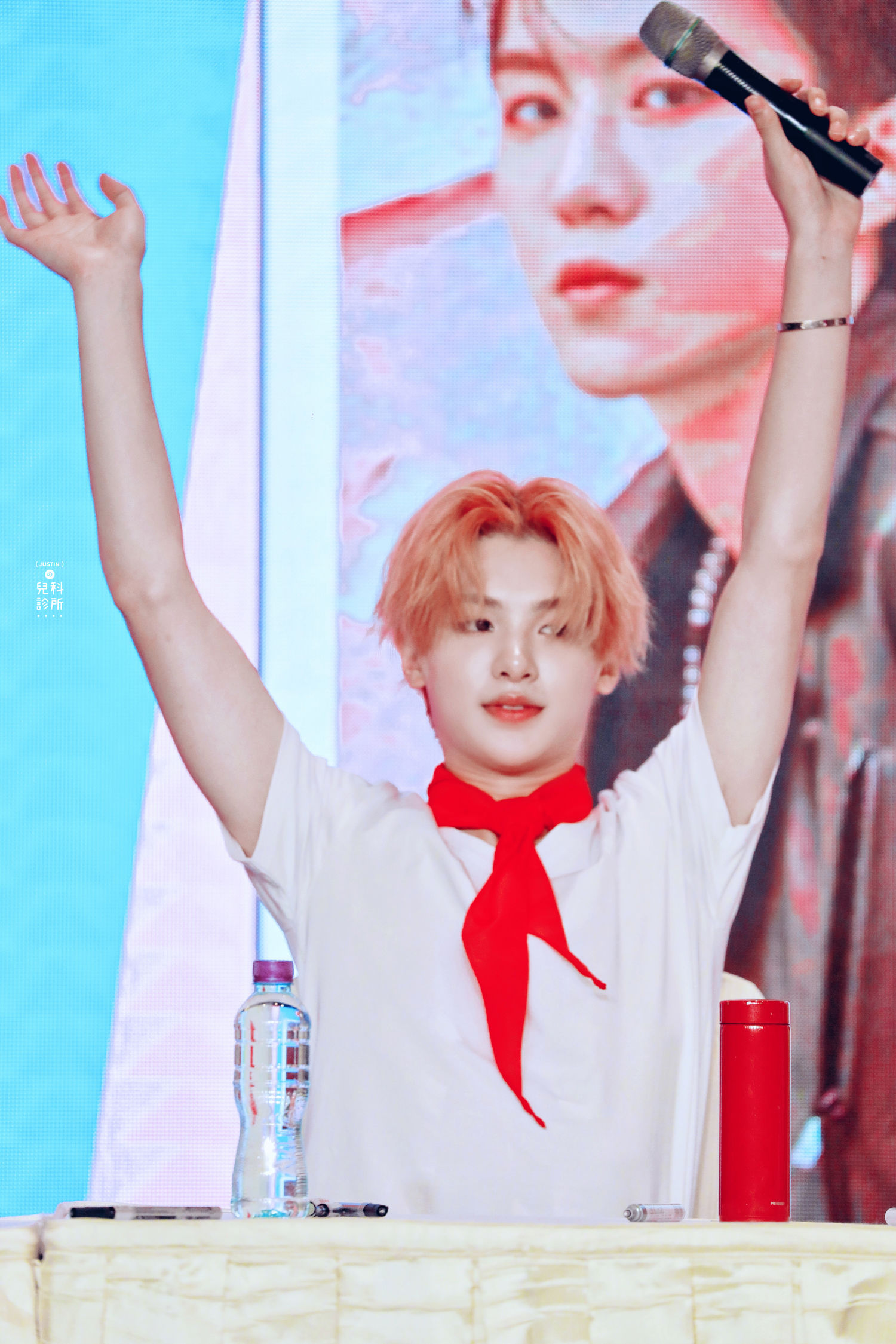 饭拍乐华七子澳门签售会现场图粉嫩系可爱justin超迷人