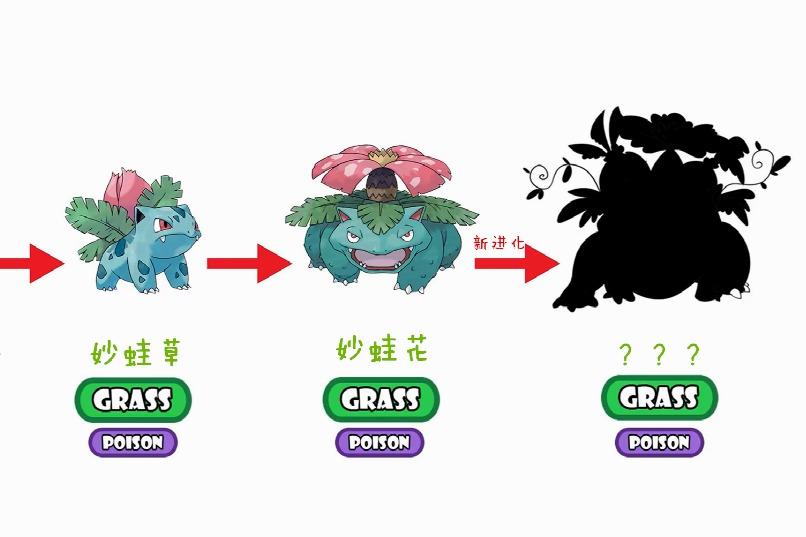 神奇宝贝新进化妙蛙花新mega进化长出好多花