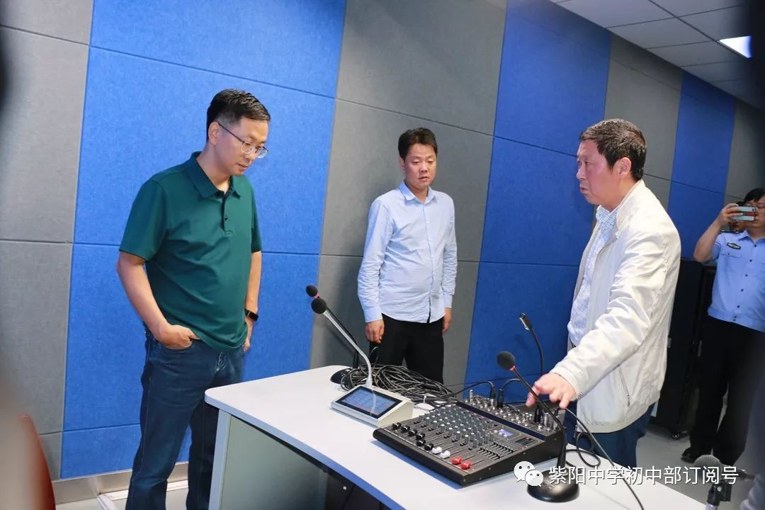 蒋学军李振国到紫阳中学初中部考点检查高考备考工作