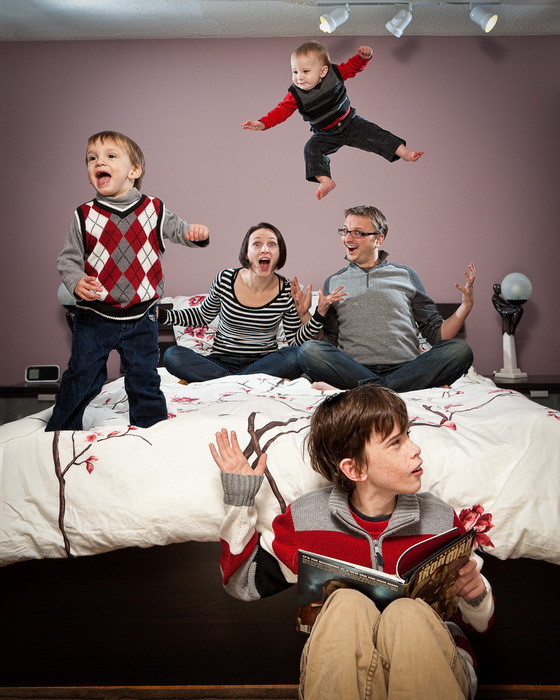 「ps 摄影作品欣赏」一组非常个性十足的家庭照欣赏