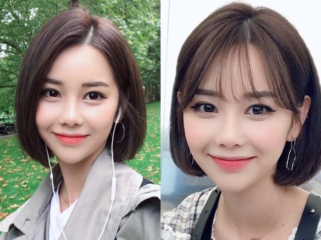 今年的"内扣短发"还是非常的火,适合脸圆的女生,超显脸小!