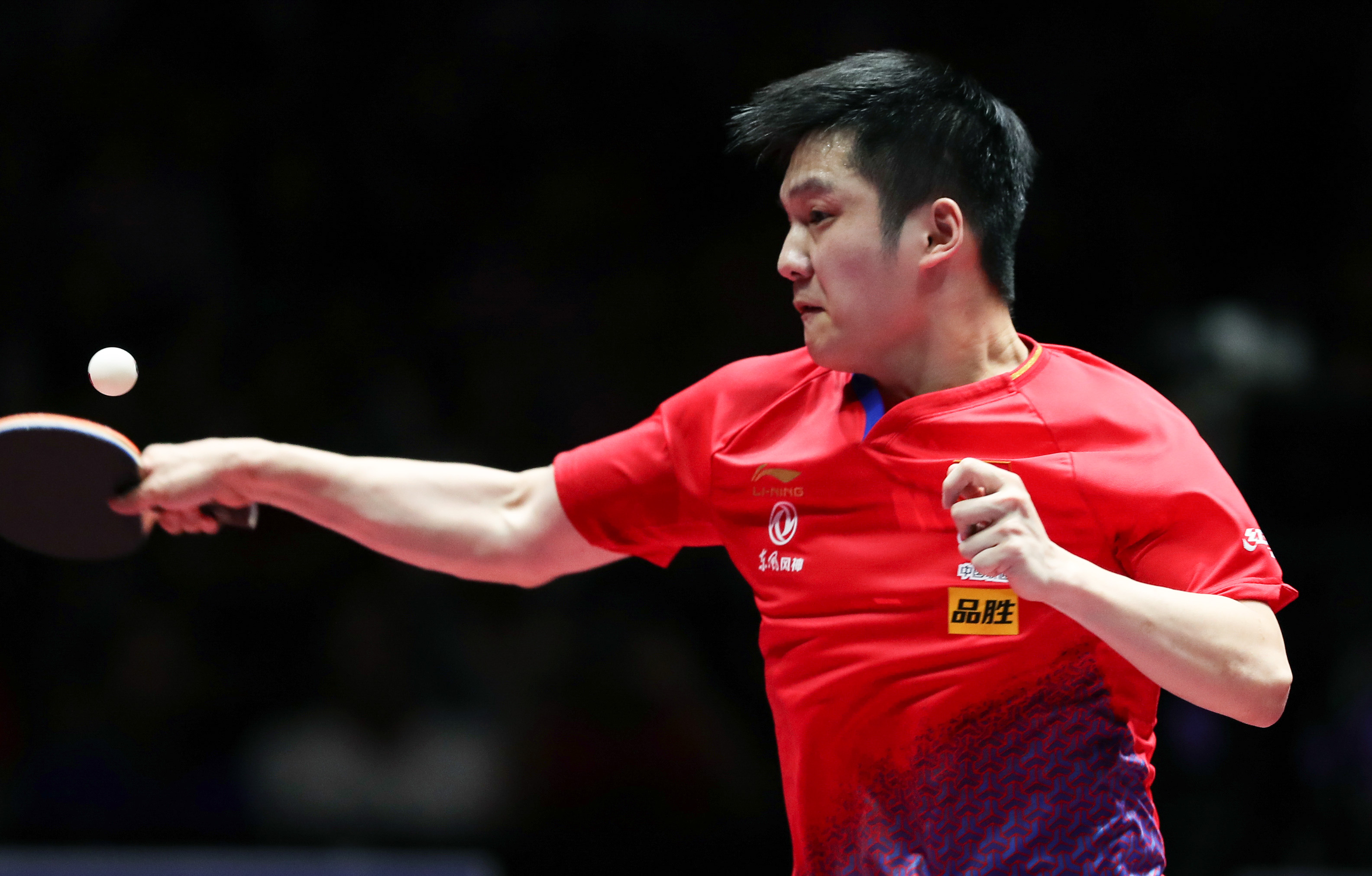 当日,在深圳进行的国际乒联世界巡回赛2019中国乒乓球公开赛男子单打
