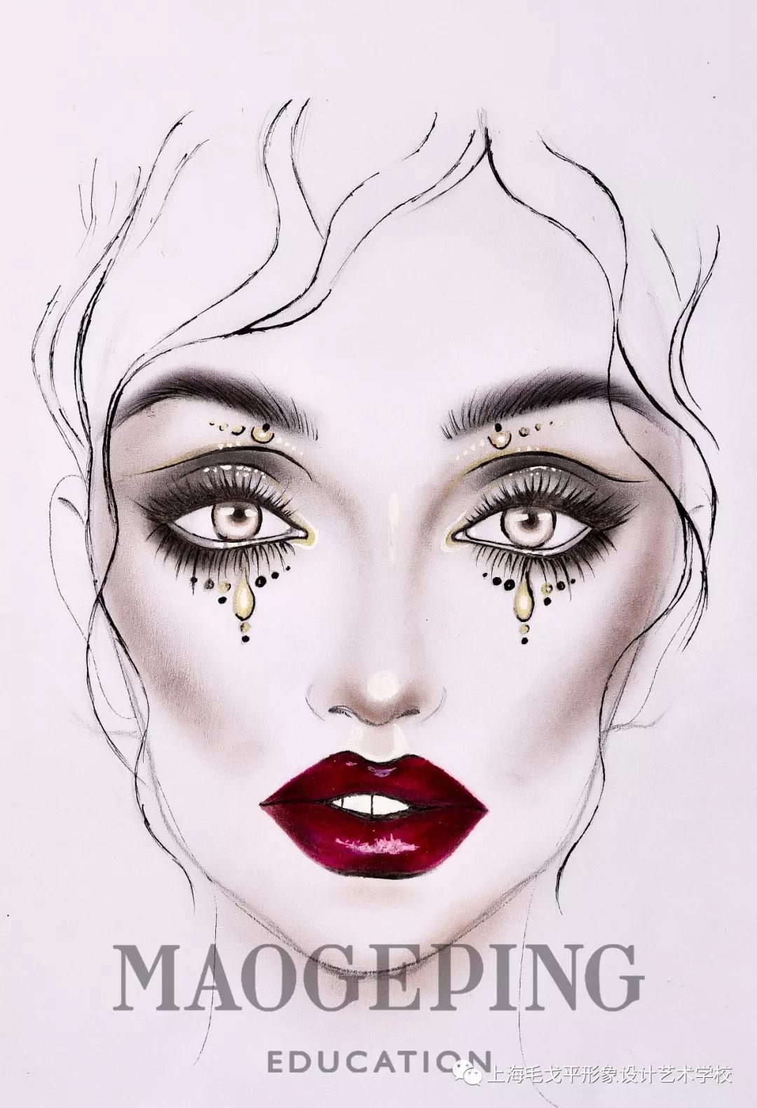 最美不过这一组惊艳的美人图!_眼影