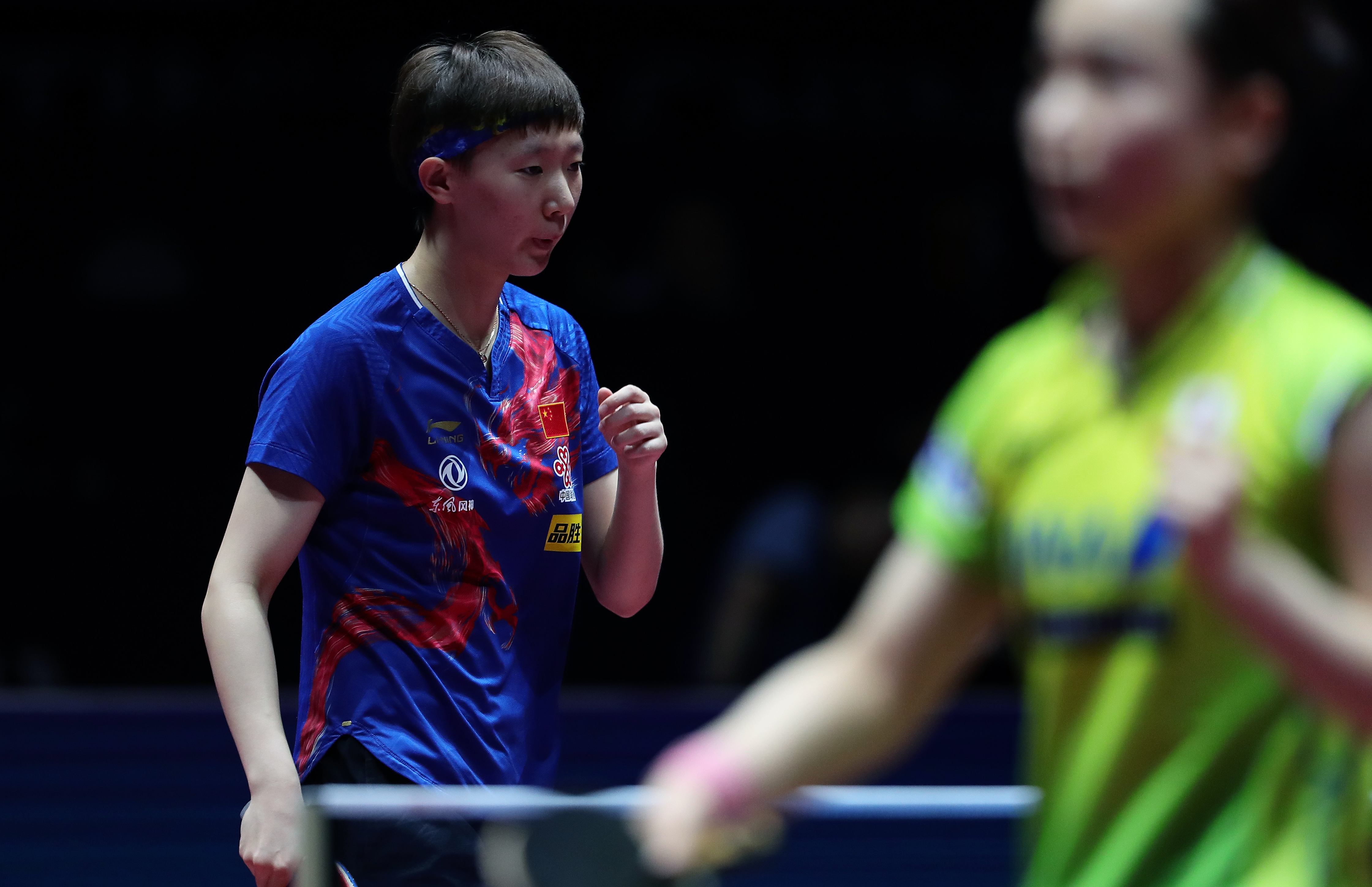 当日,在深圳进行的国际乒联世界巡回赛2019中国乒乓球公开赛女子单打
