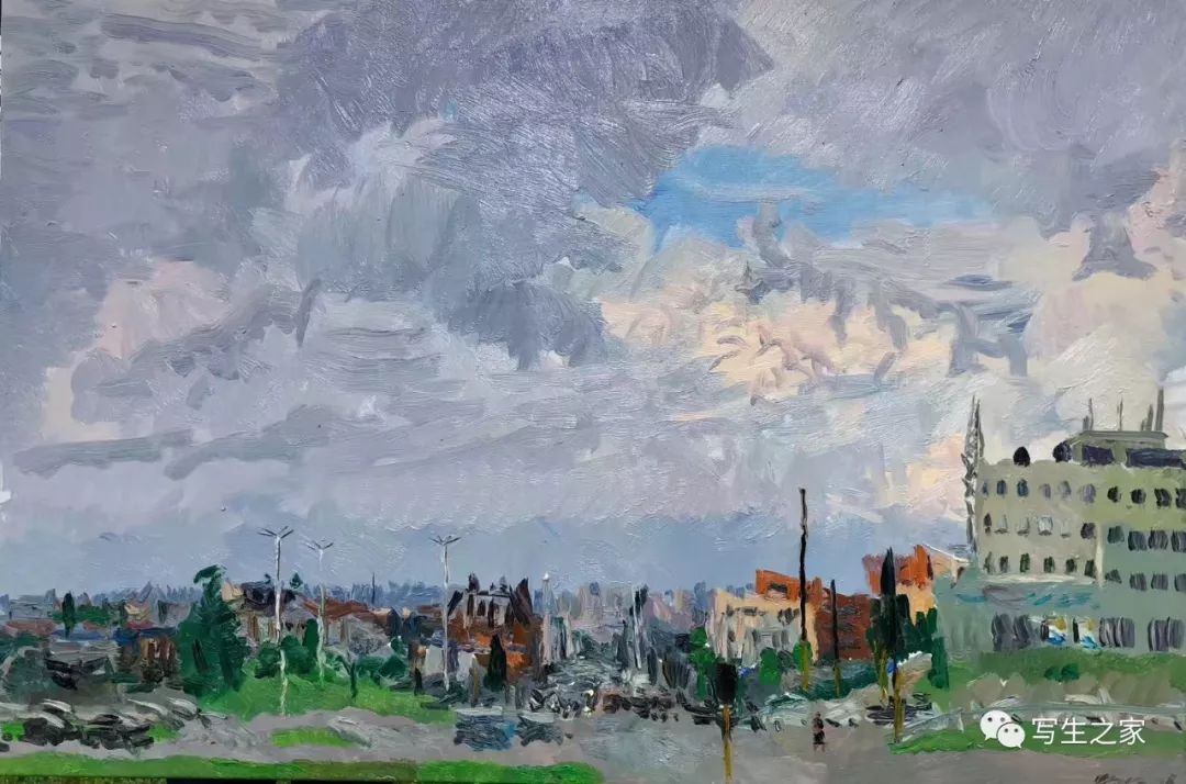 张路江2019写生新作_油画