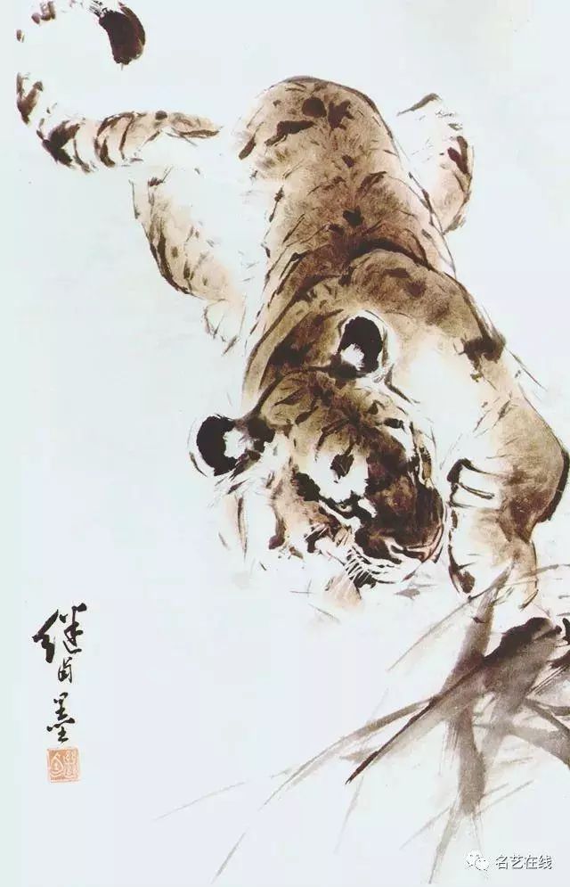 刘继卣作品 虎▲刘继卣作品 豹▲刘继卣作品 双马