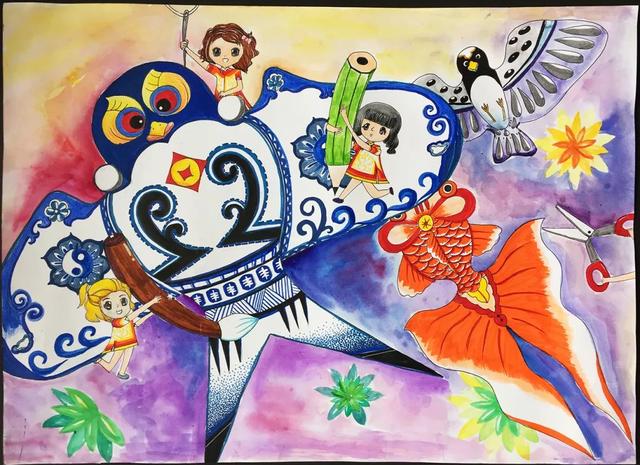 因为这8幅画滨江这所小学火了