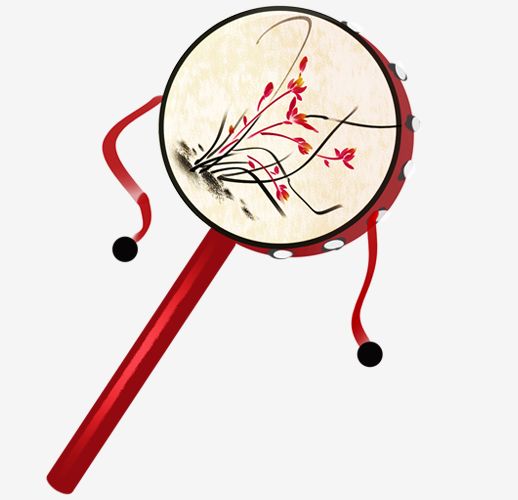 拨浪鼓拨浪鼓本来是一种古乐器,后来失去奏乐的作用,成为儿童的玩具.