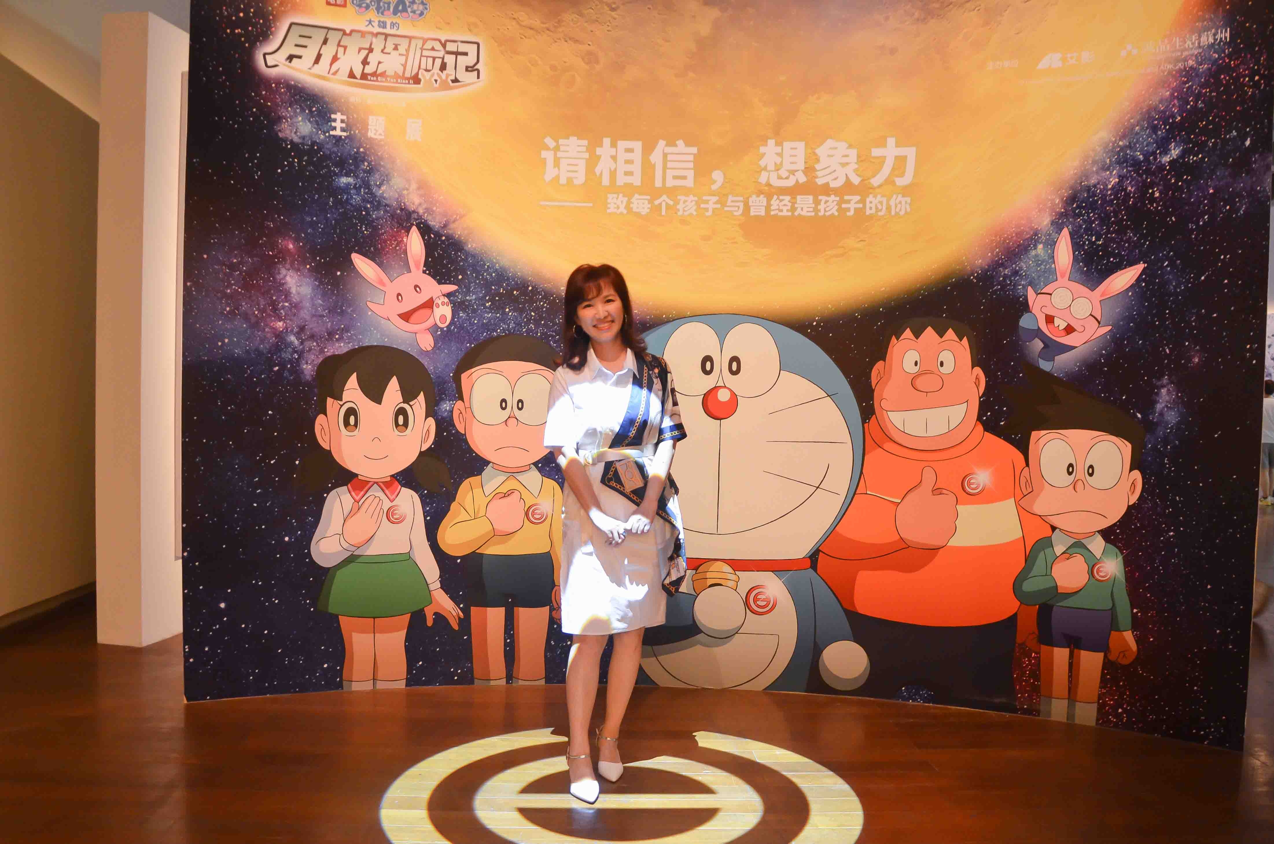 《哆啦a梦》剧场版热映中 月球探险诠释爱与勇气_陈美贞