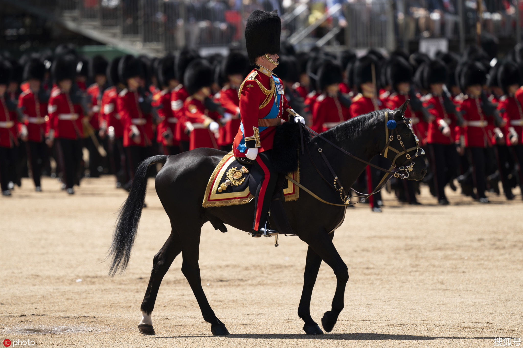 1/ 12 当地时间2019年6月1日,英国伦敦,英国皇家骑兵卫队为迎接美国