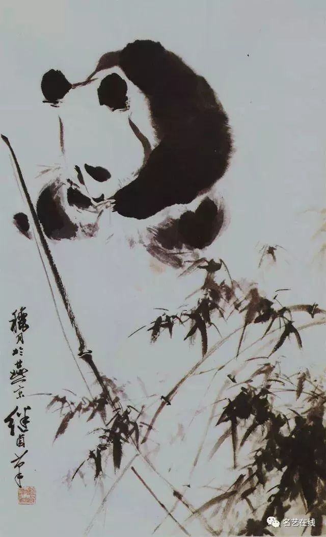 刘继卣作品 熊猫▲刘继卣作品 虎▲刘继卣作品 豹▲刘继卣作品 双马