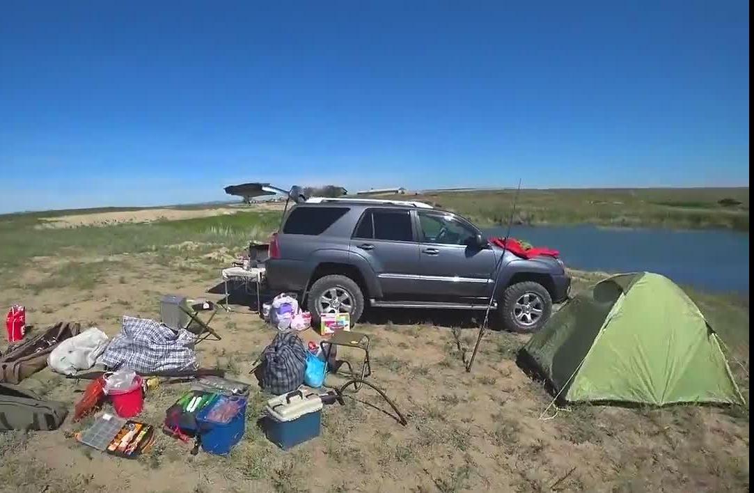 钓鱼发现个好钓点搭帐篷连钓两天两夜真过瘾