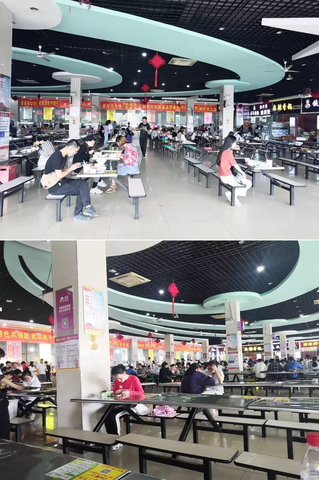 "(汉口学院食堂2楼)食堂档口阿姨的热情让我停下了