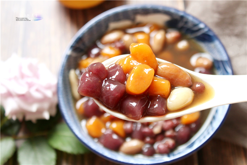 原创美食美刻清凉一夏教你做好吃的红糖红豆芋圆