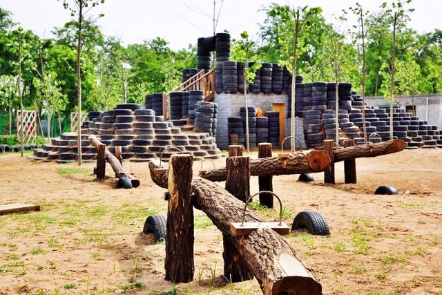 不热不晒清凉避暑郑州沙窝森林亲子乐园体验水枪大战