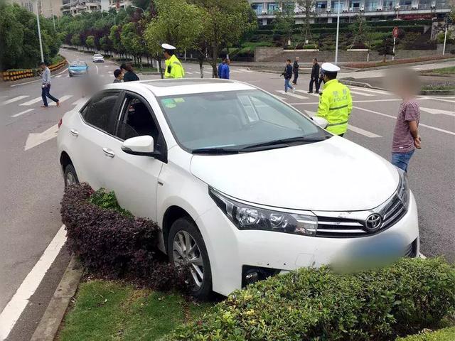 万州一小车大白天突然失控撞上花台,竟是因为一盒午餐