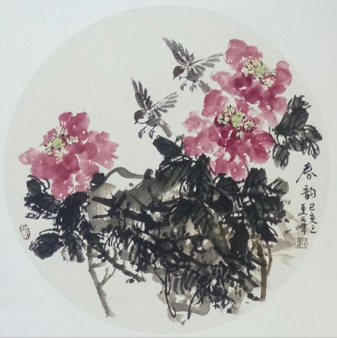 作品欣赏毛峰,1957年生于潍坊当代实力派写意花鸟画家