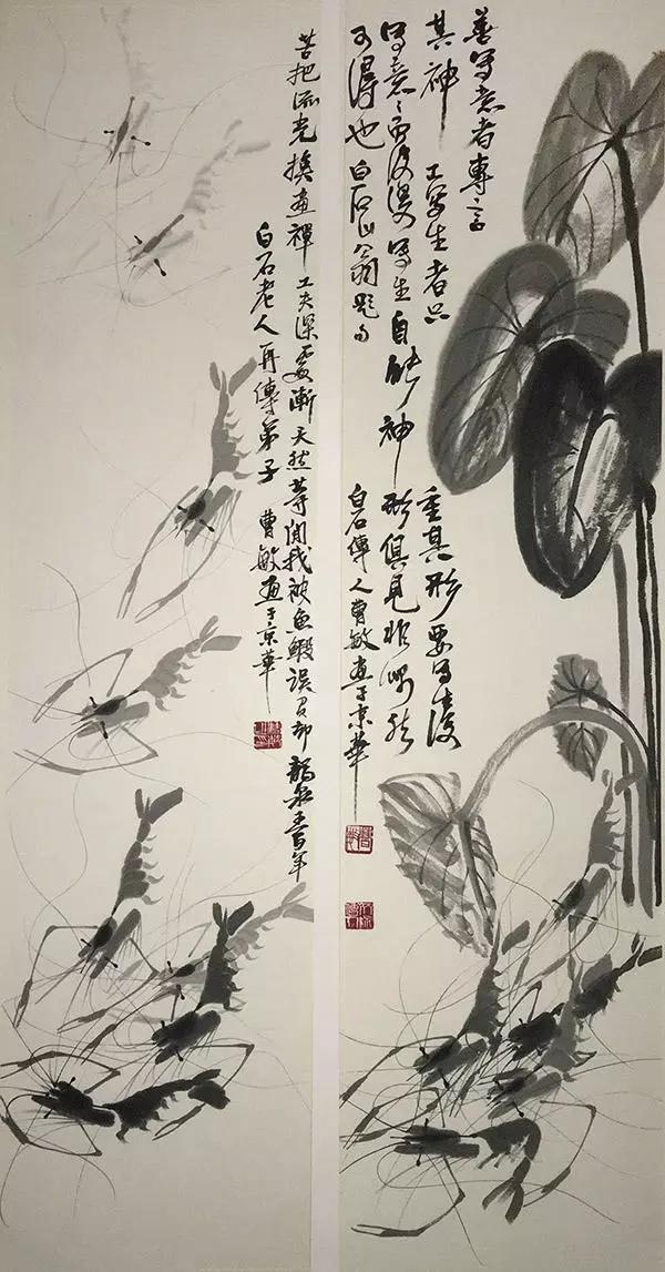 曹敏的画风就像她的人一样,清秀优雅,像一股山泉流水.