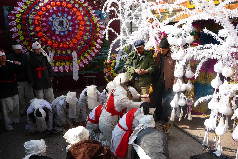 山西省繁峙县岳父的葬礼