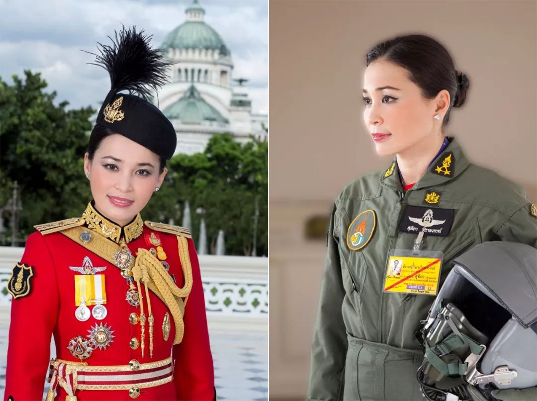 泰国王后军旅生涯共9年拥有多个飞行执照还参与波音737飞行