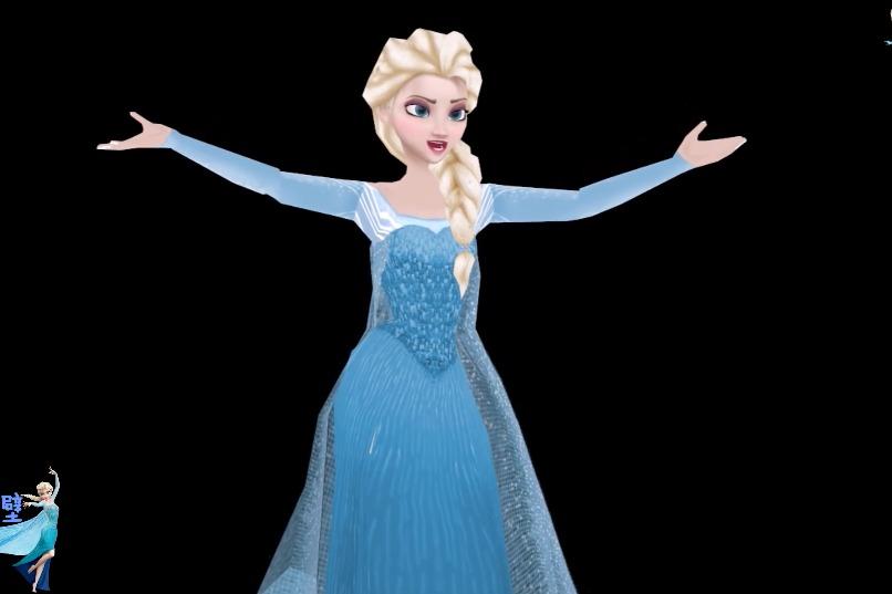 冰雪奇缘mmd,冰雪女王演绎《let it go》,超经典啊!