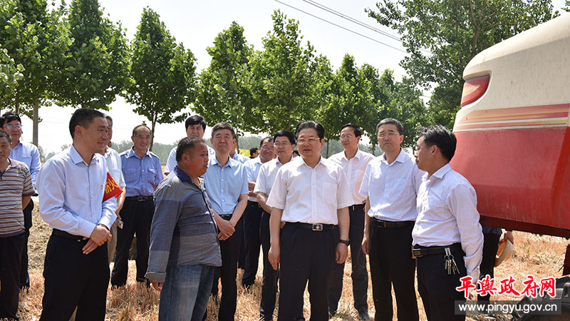 县委书记张怀德,县委副书记,县长赵峰,副县长马林陪同调研