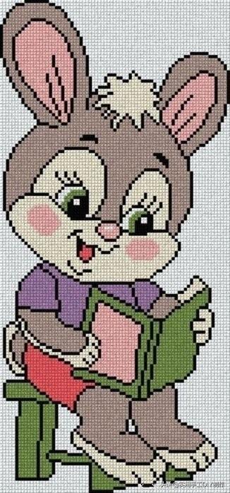 十字绣图100个可以绣在儿童毛衣上的十字绣图给娃收好了