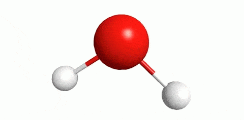 水分子其实就是两个氢原子和一个氧原子以v字形连接,键角104