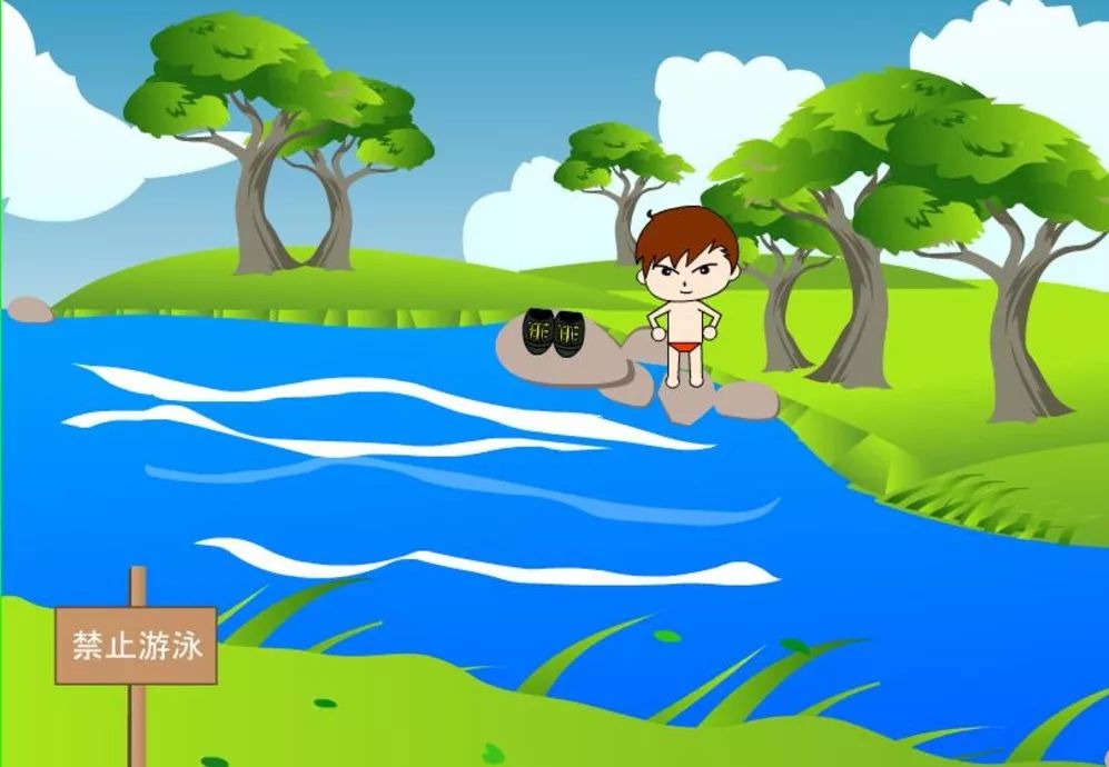 ①不私自下河游泳;重点教育孩子做到"六不":1.
