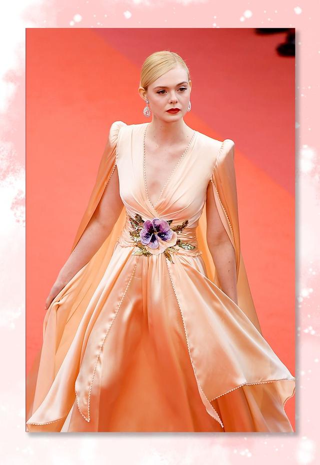 仙女下凡走红毯 | elle fanning 戛纳造型大总结_dress