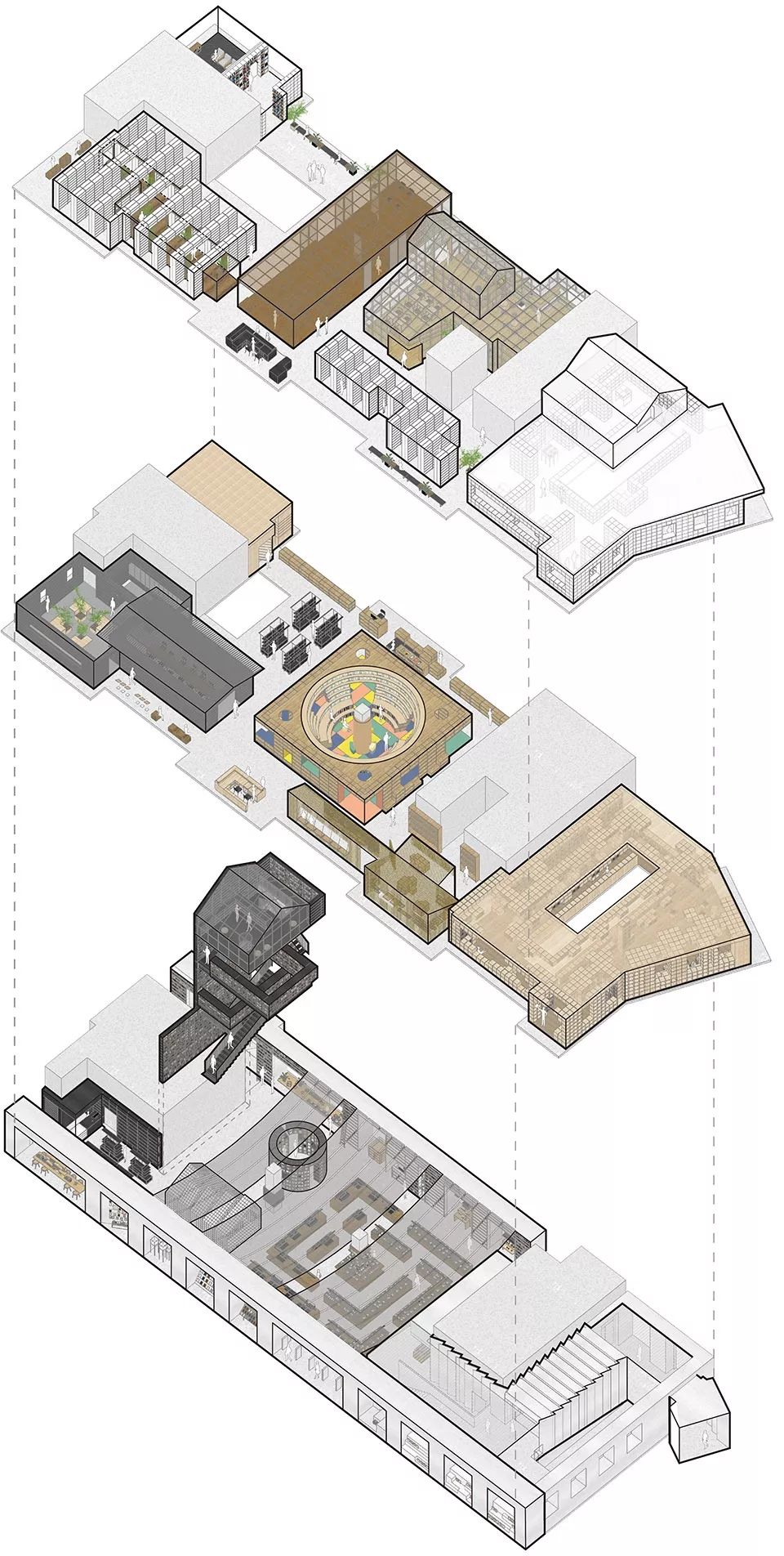 "街巷"概念的延续 - page one 北京坊书店室内设计 / 直向建筑